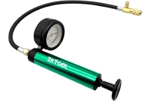 ZKTOOL Kit de test de pression pour réservoir de radiateur de moteur, ensemble de test de fuite pour réservoir d'eau, détecteur de fuite de liquide de refroidissement antigel, outil de remplissage