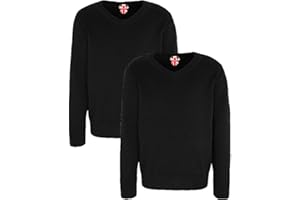 Invading 2x Boys Girls Unisex Jumper Sweatshirt Crew V Neck School Uniform Ages 3-14