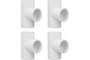 RAGUSO 12Pcs Raccordi a T in PVC Raccordi in Plastica di Diametro Uguale Adattatore a T Adattatore per Raccordi per Tubi Connettore per Tubi di Alimentazione per la Casa(20mm)