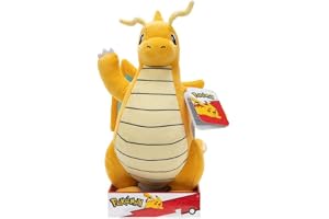 Pokémon Plush 30cm Dragonite - Plyschleksak for barn 2+ - Officiell Pokemon mjukisdjur.