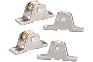 Artibetter 4 Pz puleggia per tende asta scorrevole per tenda piccolo carrucola tende per finestre binario per tende rulli per tende pesante traccia blocco carrucola rotella di scorrimento