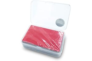 Ebamaz 100PCS Thin Aluminum Alloy Metal Business Cards 3.4 X2.13X0.008 inch for Laser Engrave (Red, Blank)