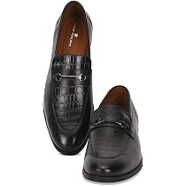 Buy Louis Philippe Men Black Formal Leather Slip-ons Euro  display picture 1