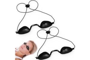 CATOR 2 Stück Solarium Brille Schutzbrille Rotlichtlampe Uv Infrarot Schutzbrille Rotlichtbrille Geeignet für Led-Lichttherapie, Schönheitsbehandlungen und Bräunungsschutz Im Freien
