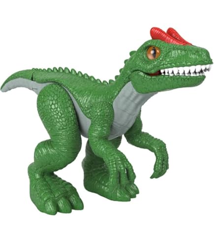 Imaginext Jurassic World Parasaurolophus XL Dinosaur Toy - 10" Figure With Lights & Sounds For Kids 3+