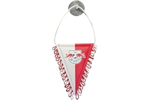 RASENBALLSPORT LEIPZIG RB Leipzig Miniwimpel 9 x 12 cm Auto Wimpel mit Saugnapf Banner RBL - Plus Lesezeichen Wir lieben Fußball