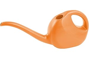 BAUSTER® Arrosoir de jardin en plastique pour intérieur et extérieur - 2 l - Arrosoir coloré - Pour enfants - 2 l - Orange