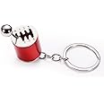 BOXOB Gearbox Keychain Keyring, Gearbox Shifter Keychain 6-Speed Manual Transmission Keychain Creative Fidget Toy Gear Shifter Keychain for Auto Parts