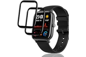 KeeFos Osłona ekranu kompatybilna z Amazfit GTS/GTS 2 / GTS 2e, [2 sztuki) [Odporna na zarysowania] [Clear HD] [3D Pełne pokrycie] TPU Folia ochronna do Amazfit GTS/GTS 2