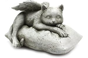 YOOTOM Gatto Angeli Statua Tributo Lapide Statua Tributo Resina,Gatto Angelo Commemorativa per Animali Domestici, Pietra Commemorativa per Gatto