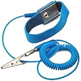 Aituo Anti-Static Metal Adjustable Wrist Strap Coated With Paint Grounding Wrist Band ESD Discharge - Prevents Build up of St