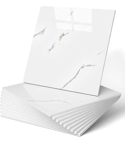 Camiraft Klebefliesen Marmor 40x300cm - Selbstklebend Für Bad & Küche