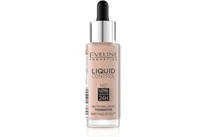 Eveline Cosmetics Liquid Control HD Matujący podkład do twarzy, 32 ml, nr 020 Rose Beige