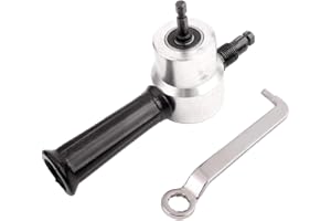 OUMEFAR Power Drill Nibbler Kit de Cortador Nibbler de Metal Ajustable de 360 ​​Grados Accesorio de Cortador de Taladro para Corte de Acero, Cobre y Aluminio