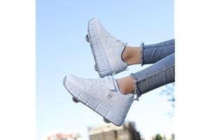 XRDSHY Roller Skates Shoe with a Wheel,Mens and Womens Kids Retractable Technical Skateboarding,Shoes with Wheels Gymnastic Sneakers,Pulley Shoes Outdoor Gymnastics Fashion Sneaker Technical