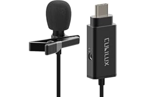 Cubilux USB C MIC with 3.5mm Headphone Jack Compatible with iPad 10 iPad Pro/Air 5 4/Mini 6 MacBook, Google Pixel 8/7/6 Pro 7a/6a 5 4 3 XL, Pixel Fold, Pixel Tablet, Type C Mini Lapel Microphone