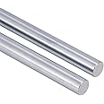 2 PCS 16mm x 600mm (0.63 x 23.62 inches) Vigorous Linear Motion Rods, Case Hardened Chrome Shaft Linear Rail Rod Shaft for 3D Printer, DIY, CNC - Metric h8 Tolerance