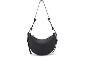 TIAASTAP Shoulder Bags for Women Y2K Hobo Crescent Bag Ladies Tote Handbag Half Moon Cross Body Bag with Adjustable Strap for Shopping Work Travel Party