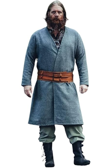 Leonardo Carbone® Waldloper Tuniek Aldon, uniseks, middeleeuwse kleding voor heren en dames, middeleeuws overhemd, vrijetijdshemden met korte mouwen, carnavalskostuum, LARP-kleding, 100% katoen, zwart