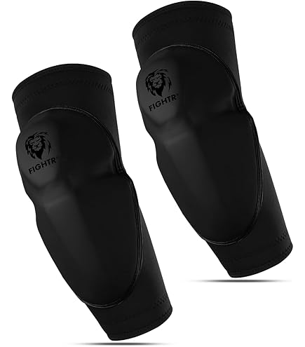 Ellbogenschützer CE Junior Schwarz - Kampfsport Schutz Mit 10mm Polsterung