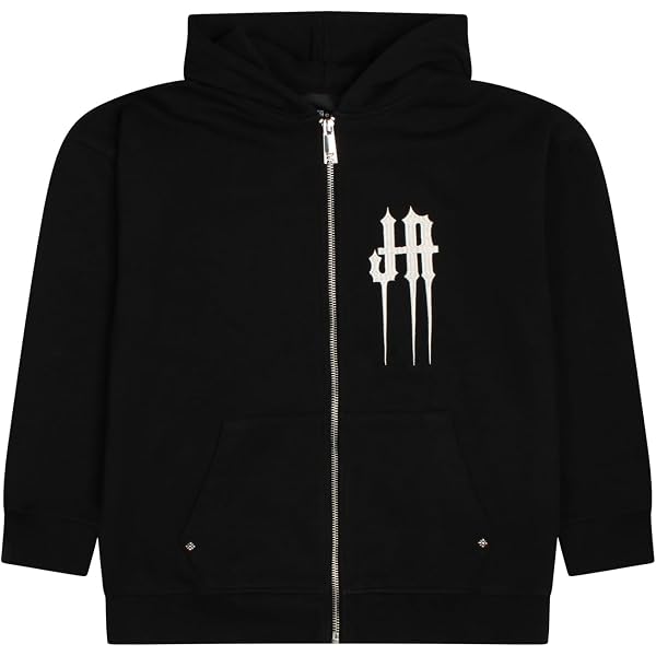 Felpa Con Zip RICHMOND Per Bambini - Cotone, Polsini Elastici, Logo, Per Autunno/Inverno
