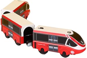 UPOSAO Elektryczny pociąg towarowy dla dzieci z lokomotywą magnetyczną, zasilany bateriami, zabawka edukacyjna dla dzieci