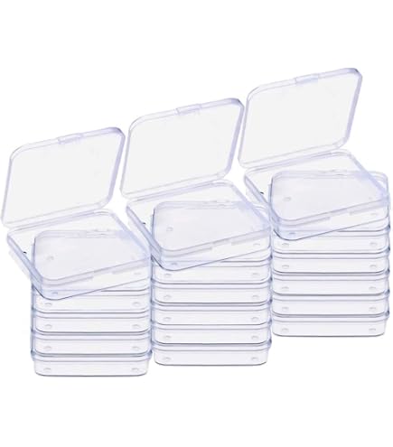 8 Transparente Aufbewahrungsboxen Aus Acryl – 10x10x5 Cm, Mit Deckel Für Schmuck & Kleinkram