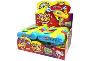 JHONNYBEE Joygum Jhonny Bee Gun-Pop Lollipop , 12 lecca lecca al gusto fragola, lampone , mela