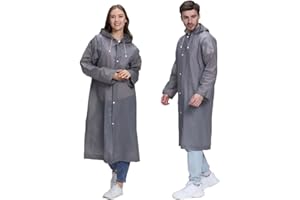 welsberg 2x Ponczo przeciwdeszczowe dla kobiet i mężczyzn, wodoszczelne, oddychające, ochrona przed deszczem na rower, wędrówki, wędkowanie, sport, L-XL, srebro