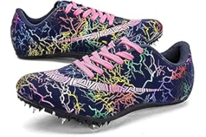 LONG-M Pointes D'athlétisme Unisexes Chaussures D'athlétisme 8 Clous Pointes De Cross-Country Chaussures De Course Professionnelles D'athlétisme