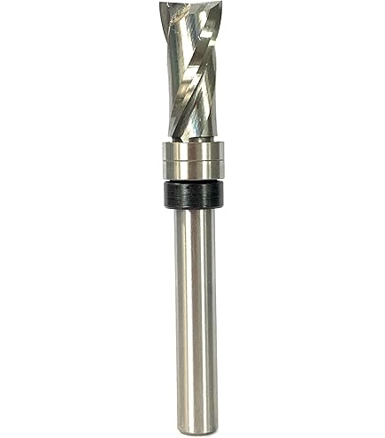 Outil Toupie Tige 6.35mm Fraise à Affleurer Sourcing Map - Tige 6,35 Mm, Diamètre Coupe 12,7 Mm, Pour Bois Coupe Droite Précise Bois