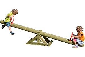 ‎GARTENPIRAT Gartenpirat Wippschaukel Kinderwippe Wippe 300 cm aus Holz TÜV geprüft