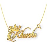 Double Chain Gold Cursive Name 