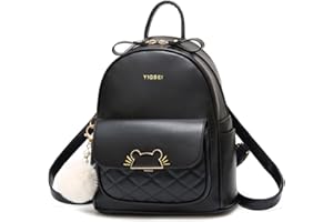 zhongningyifeng Backpack for Women Small Cute Leather, Mini Rucksack Fashion Travel for Teen Girls