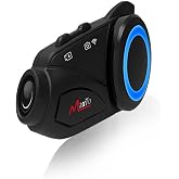 Ultratekno Yeni S&uuml;r&uuml;m Maxto M3 intercom 360 Derece D&ouml;nen Kask Klipsli Kameralı Motosiklet Kask İntercomu