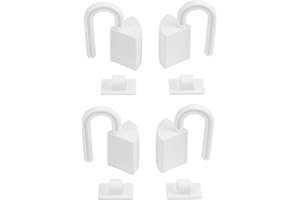 JUNBYUHU Lot de 4 Protections de Porte de Sécurité pour Bébé,La Porte et Éviter des Fermetures Inattendues, Réutilisables Anti-pincement Serrure de Porte à L'épreuve des Enfants, Blanc