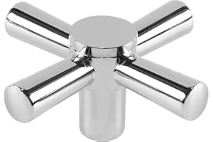 Nicear Kranhandtag Cross Arm Kran Zinklegering Kranknopp Byte Korshandtag Reparation Del Krantoppar för Badrumsvask Kök