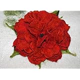 Blüte aus Merinowolle