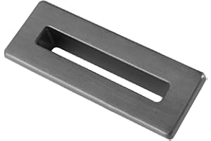 CORSO BATHROOMS Apres Sink Overflow Cover | Basin Sink Hole Cover Square | Gunmetal | Rectangle Overflow Cover | Basin Trim for Bathroom Sink Toilet Wash Basin (Gunmetal Finish)