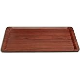 Invitation Large Size Anti-Slip Tray 37x53 cm Brown Hotel-Restaurant-Cafe Anti-Slip Plastic or Metal TRAY
