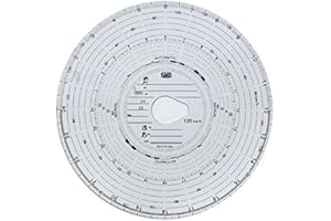 OLShop AG 10 Packungen Tacho-Grafikscheiben bis 125 km/h Tachoblatt Kontrollscheiben 125-24 Fahrtenschreiberscheiben Tachographen