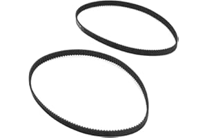 ADAPTER UNIVERSE GT2 - Cinghia dentata da 6 mm, chiusa, con passante in gomma, adatta per stampanti 3D, 300 mm, 2 pezzi