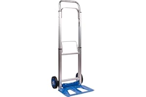 Neo Heavy Duty Aluminium Folding Sack Trolley Hand Truck Barrow Transport Wheels Extendable Handle (100 kg))