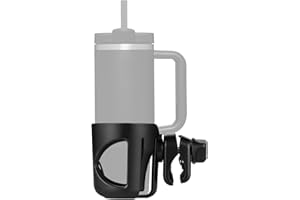 DIGITAL NC Becherhalter für Stanley Quencher H2.0 (30 und 1,134 ml), auch kompatibel mit Stanley IceFlow (20 und 850 ml Modelle) – Transparent