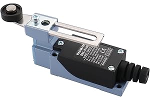 BAOMAIN Final de carrera,Palanca Momentánea de Rodillo Giratorio,10A 380VAC NC-NO, Interruptor de recorrido, IP65, TZ-8108