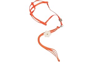 XINYIND XYDZ Bird Harness Parrot Leash Flying Anti-Bite Traction Rope Bird Training Outdoor Carrying Flight Rop Adjustable Fit Budgerigar Lovebird Cockatiel Mynah Scarlet Macaw Small Bird - Orange