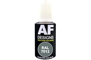Alex Flittner Designs Lackstift RAL 7012 BASALTGRAU seidenmatt 20ml Reparaturstift Acryl Retuschierlack Reparaturlack Holz Metall Möbel Bad