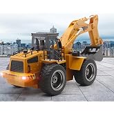 HUINA 1530 1/18 Y&uuml;ksek Kalite 6 Kanal RC Model Ekskavat&ouml;r Kep&ccedil;e Kazici Uzaktan Kumandali &Ccedil;ok Fonksiyonlu RC İş Makinası - 2.4