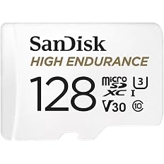 Sandisk 128GB High Endurance microSD Card + Adapter - View 8