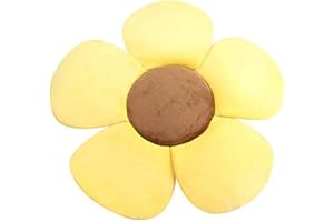 AOOPOO Materassino da bagno a forma di fiore, cuscino da bagno per neonati portatile, imbottito e pieghevole, per vasca da bagno (Giallo)